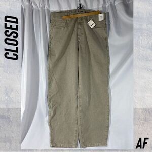 CLOSED BAKER JEANS RELAXED FIT HIGH RISE IN MARBLE GREY NWT SIZE 34”